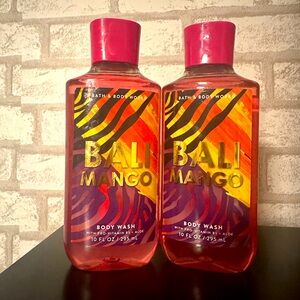 Set of 2 Bath & Body Works Bali Mango Body Wash 10 fl oz (Retired Scent)